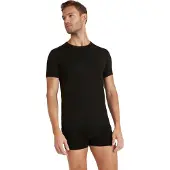 Falke Herren T-Shirt Daily ClimaWool, 3XL, Schwarz, Uni, Wolle