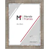 MendeFrames Bilderrahmen Holz raue Oberfläche 30x40 cm taupe H670 Museumsglas