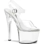 Pleaser TREASURE-708 Damen Sandale von , Transparent EU 38, US 8
