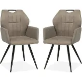 MX Sofa Esszimmerstuhl Puck - Clay (2er-Set)