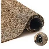 Tapiso Rasenteppich CANYOO Braun Outdoor Balkon Terrasse 100 x 1000 cm
