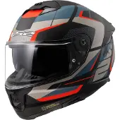 LS2 Helmets LS2 FF808 Stream II Road Helm, blau/orange/schwarz, L (59/60)
