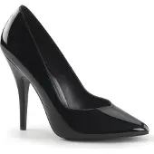 Pleaser - Klassische Pumps SEDUCE-420V schwarz lack Gr.46
