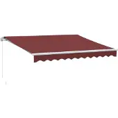 Syfax Markise Manuell Weinrot 300x250 cm