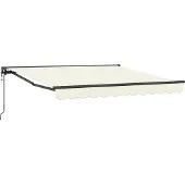 Syfax Markisenrahmen Creme 300 x 250 cm Polyester mit PolyurethanBeschichtung