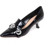 Sebastian F6240 decollete donna schwarz scarpe patent shoe woman