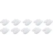 Zöllner 10x 10er Set Frottierslipper geschlossen, Universalgröße, weiß