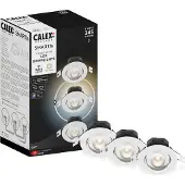 Calex Smart Downlight Einbauleuchte, CCT weiß 3er