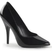 Pleaser SEDUCE-420V Damen Pumps von , Schwarz Lack , EU 46, US 16