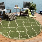 Sanat Teppich BERLIN 9005 GREEN 200x200 RUND