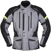 Modeka Striker II Motorrad Textiljacke, grau/schwarz, 6XL