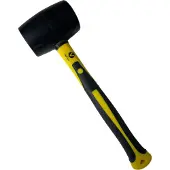 Vago-Tools Gummihammer Hammer Ausbeulhammer 370g Schonhammer Fiberglasstiel