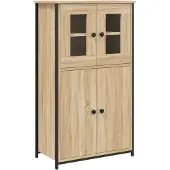 Syfax Highboard Sonoma-Eiche 62x32x106,5 cm Holzwerkstoff