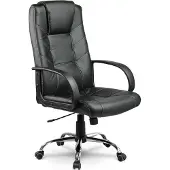 Sofotel EG-221 Bürostuhl aus schwarzem Leder