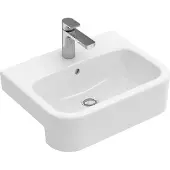 Villeroy & Boch V&B Vorbauwaschtisch Architectura 55x43cm, 1 Hahnloch, mit Überlauf, weiß