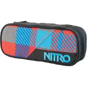 Nitro Pencil Case Federmäppchen Plaid Red Blue