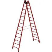 MUNK Günzburger Steigtechnik Sprossen-Stehleiter GFK 2x14 Sprossen
