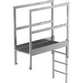 MUNK Günzburger Steigtechnik Munk Attika-Überstieg Alu-blank Sonderlänge - 062184