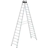 Munk Günzburger Steigtechnik Sprossen-Stehleiter 2x16 Sprossen