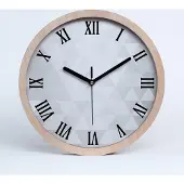 Tulup Holzuhr 25fi cm wanduhr - schwarze Spitzen - Abstraktion Hintergrund