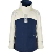 Crazy4Sailing Damen Bergen II Offshore Segeljacke, Silber / Navy, XL