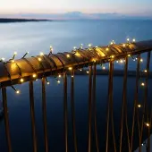 Sirius Easy-Line LED Lichterkette 40 LED warmweiß außen 3,9 m grün