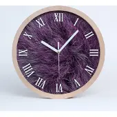 Tulup Holzuhr 30fi cm wanduhr - weiße Spitzen - różoweutro