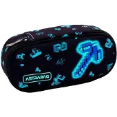 Astra Gepolsterte Federtasche mit Innenklappe Dark Pixel Astrabag