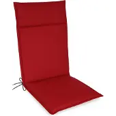 Kettler Herlag Hochlehner Gartenstuhlauflage Bea 120x50x4,5cm Wasserabweisend Rot