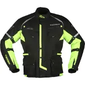 Modeka Tarex Motorrad Textiljacke, schwarz/neon, XL
