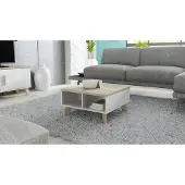 Cama Meble Konferenztisch Lotta 60 - weiße Eiche Sonoma