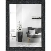 MendeFrames H650 Wandspiegel Barock schwarz 60x80 cm