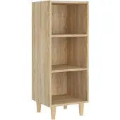 Syfax Sideboard Sonoma-Eiche 34,5x32,5x90 cm Holzwerkstoff