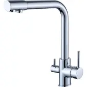 BieTal Wasserhahn Küche BT-301 3-Wege L-Auslauf Küchen Mischbatterie Chrom