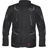 Germot Herren Motorradjacke Allround, Schwarz , Schwarz, 4XL