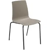 GRANDSOLEIL Esszimmerstühle mit Schwarzen Metallbeinen Modern Candy - Beige