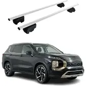 Omtec Dachträger Gepäckträger für Mitsubishi Outlander 2021-2023 ABE Alu Silber 2x