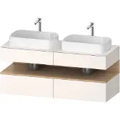 Duravit Waschtischunterschrank Qatego 140x55x60cm, E na/we m, Pl, Beck. beids.