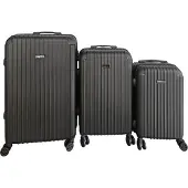 HOME DELUXE Reisekoffer Set VAYA – 3-teilig, Schwarz