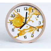 Tulup Holzuhr 30fi cm wanduhr - Orangensaft