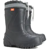 Demar Kinder Gummistiefel Winterstiefel Regenstiefel Kinderstiefel Gefüttert Schwarz 36/37