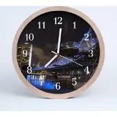 Tulup Holzuhr 30fi cm wanduhr - stilvolle Nacht