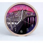 Tulup Holzuhr 20fi cm wanduhr - Pier Landschaft