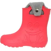 Camminare Kinder Gummistiefel Gefüttert Frosch Rot mit Thermoeinsatz 26/27