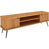 Lomadox Lowboard 180 cm breit in Eiche massiv geölt, KABALA-165