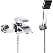 OEM Badewannenarmatur, zeitgenössischer Stil, Einhebelsteuerung, Chrom b