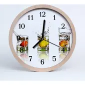 Tulup Holzuhr 30fi cm wanduhr - Fruchtbecher Salon