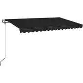 Syfax Markise Automatisch Einziehbar 400x350 cm Anthrazit