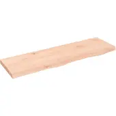 Syfax Waschtischplatte 100x30x(2-4) cm Massivholz Unbehandelt