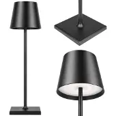 MasterLed LED Tischlampe Solio Akku USB-C Touch dimmbar schwarz
